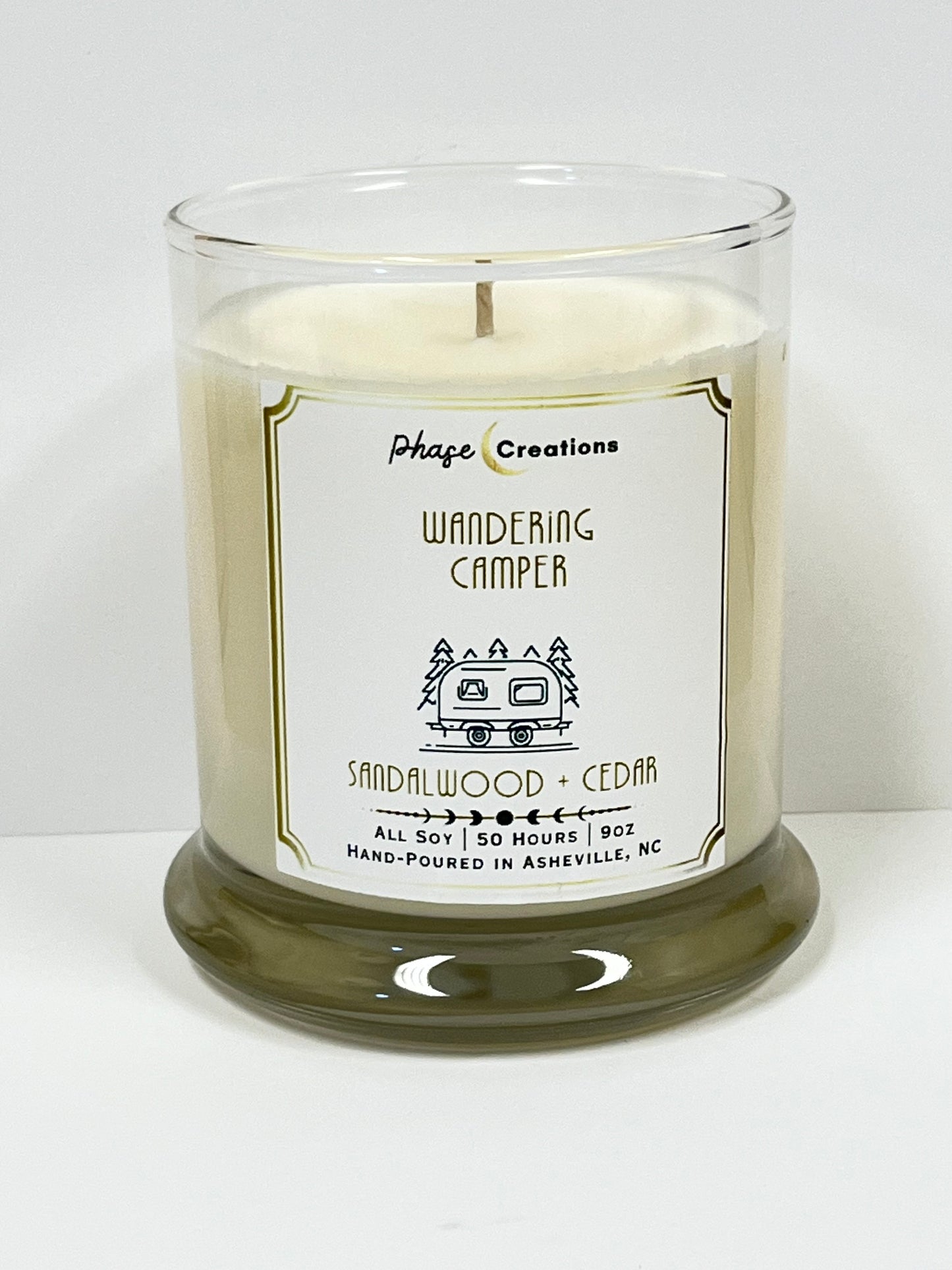 WANDERING CAMPER~ Sandalwood + Cedar | 50 Hour ~ Hand-poured premium Soy Candle