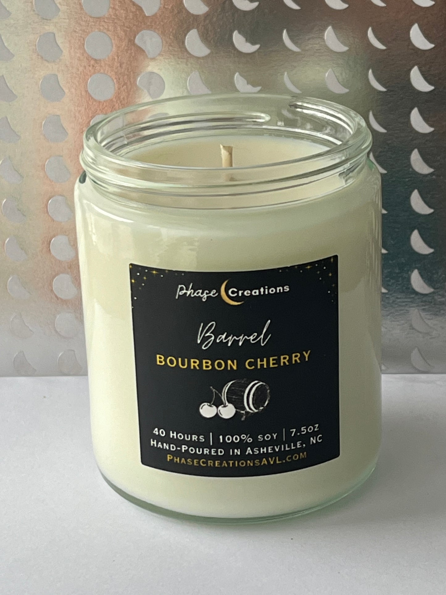 BARREL ~ Bourbon Cherry | Hand-poured Premium Soy Candle