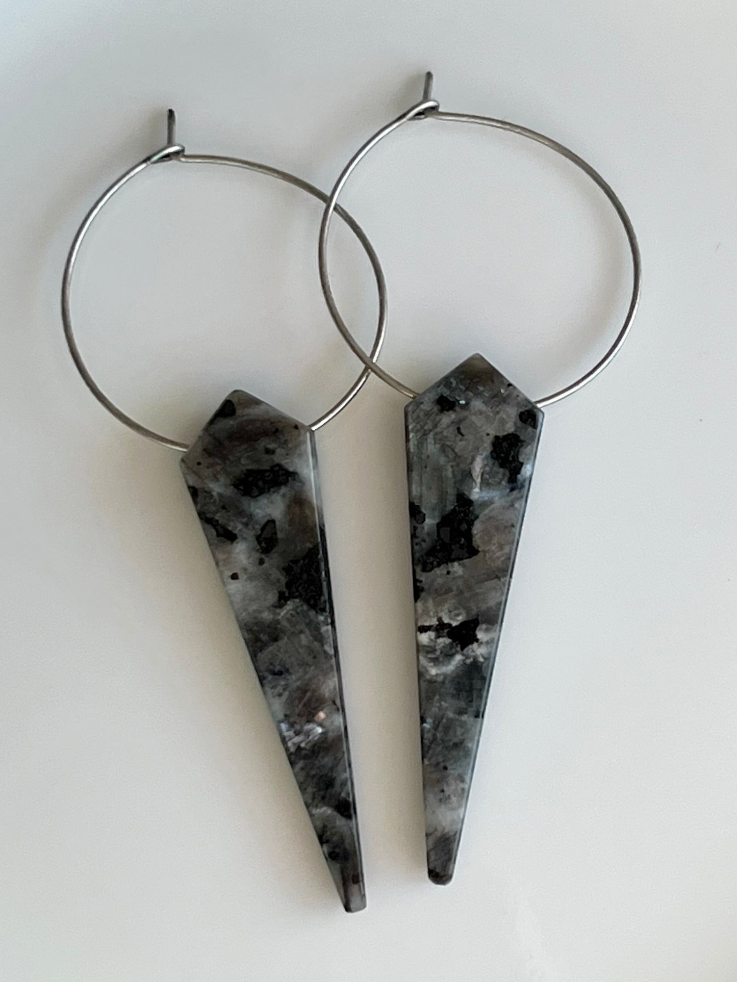 BLACK LABRADORITE KITE | GEMSTONE CRYSTAL Earrings