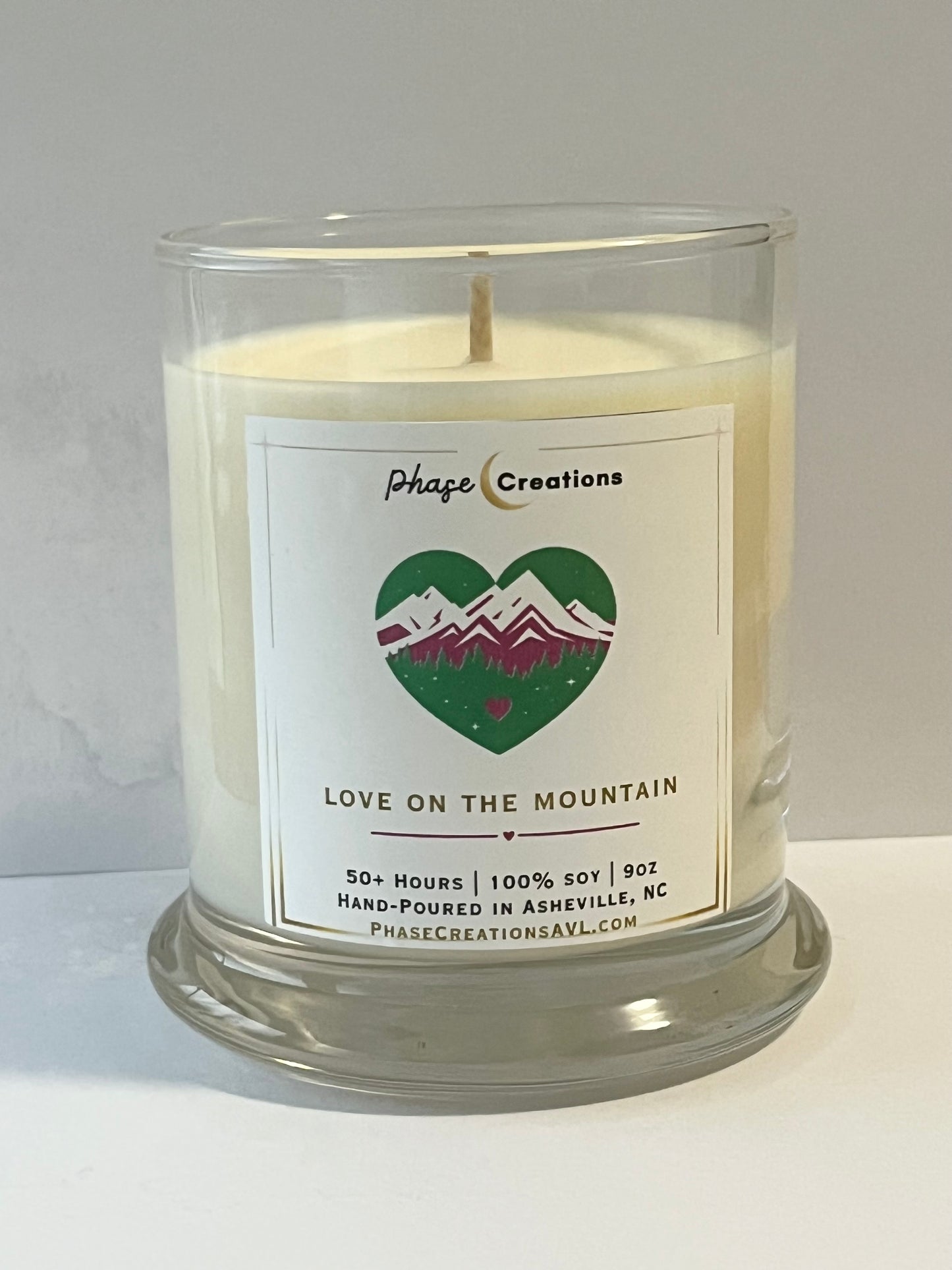 Valentine’s Candle | LOVE ON THE MOUNTAINS ~ Fir, Pine + Spice | Hand-poured Premium Soy Candle