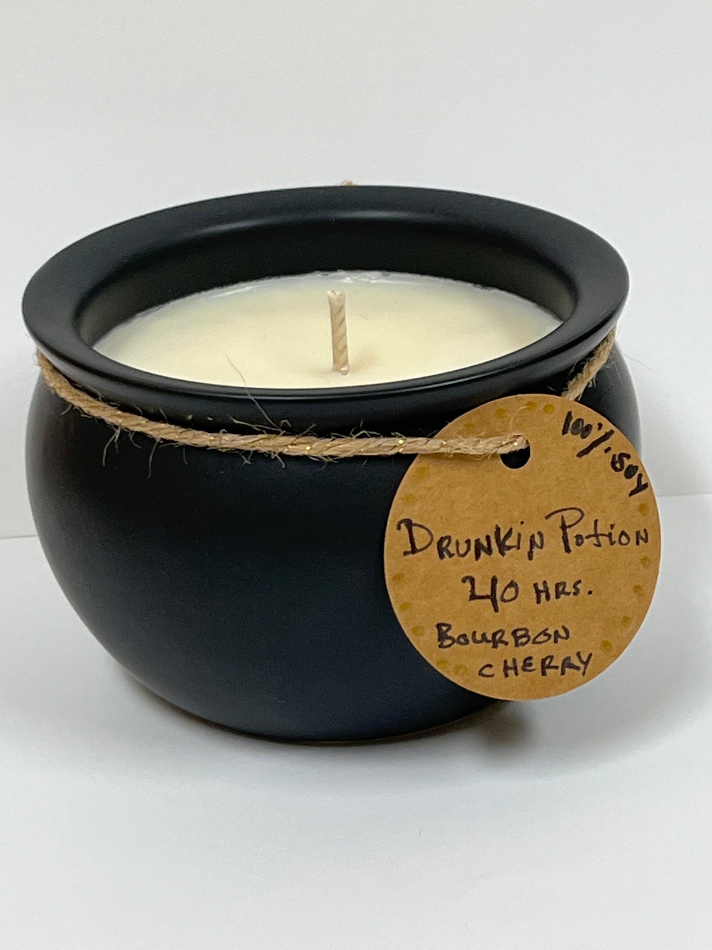 HALLOWEEN CANDLE : DRUNKIN’ POTION ~ Bourbon Cherry| Hand-poured Premium Soy Candle