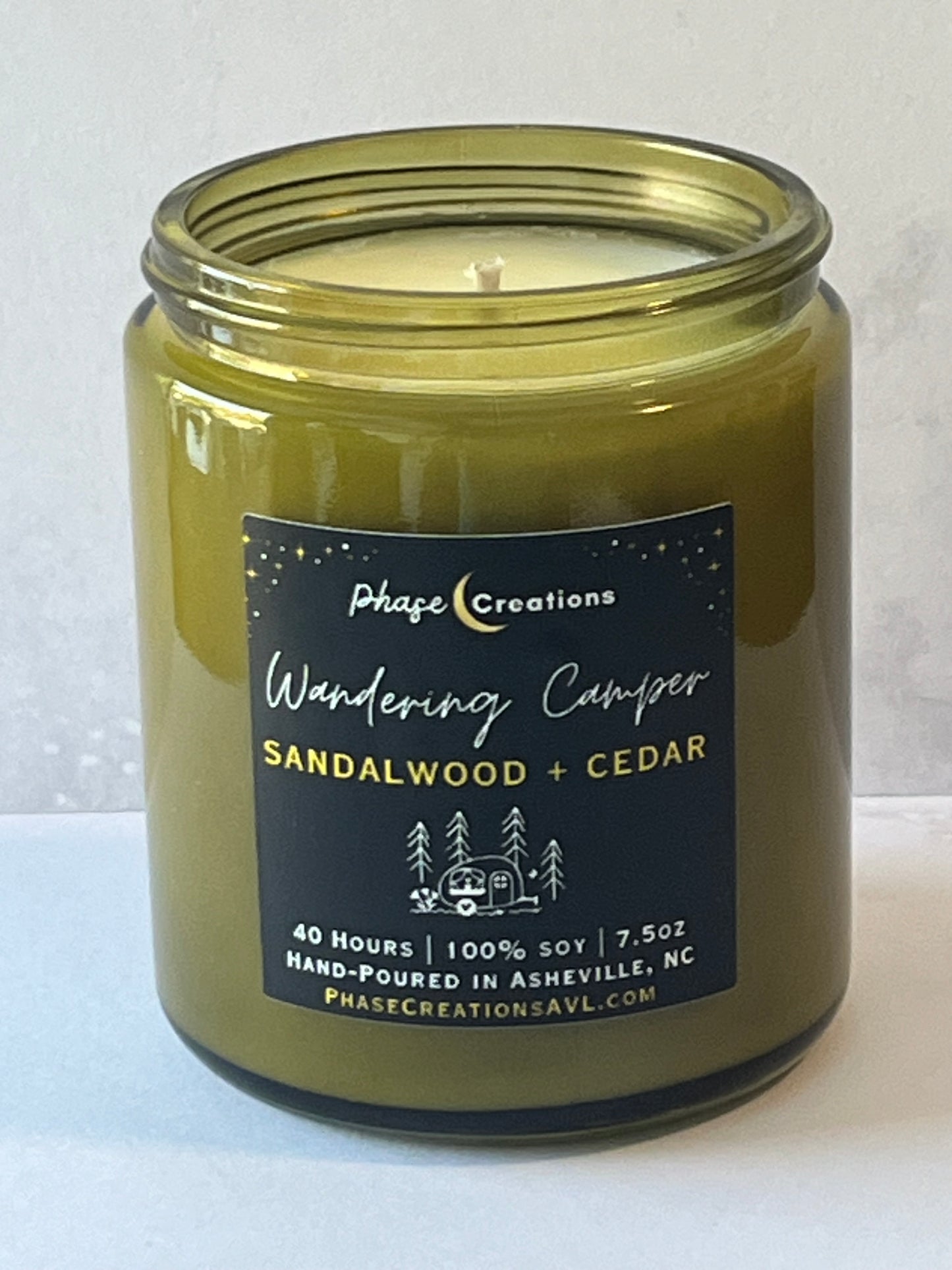 WANDERING CAMPER ~ Sandalwood + Cedar | 40 Hour ~ Hand-poured premium Soy Candle