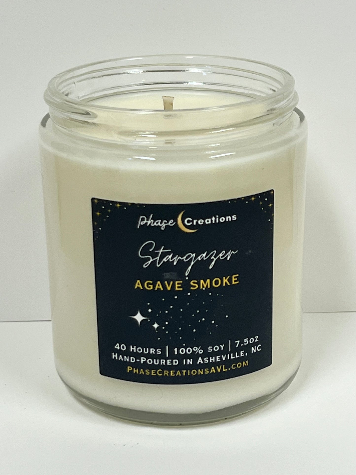 STARGAZER ~ Agave Smoke | 40 Hour ~ Hand-poured premium Soy Candle