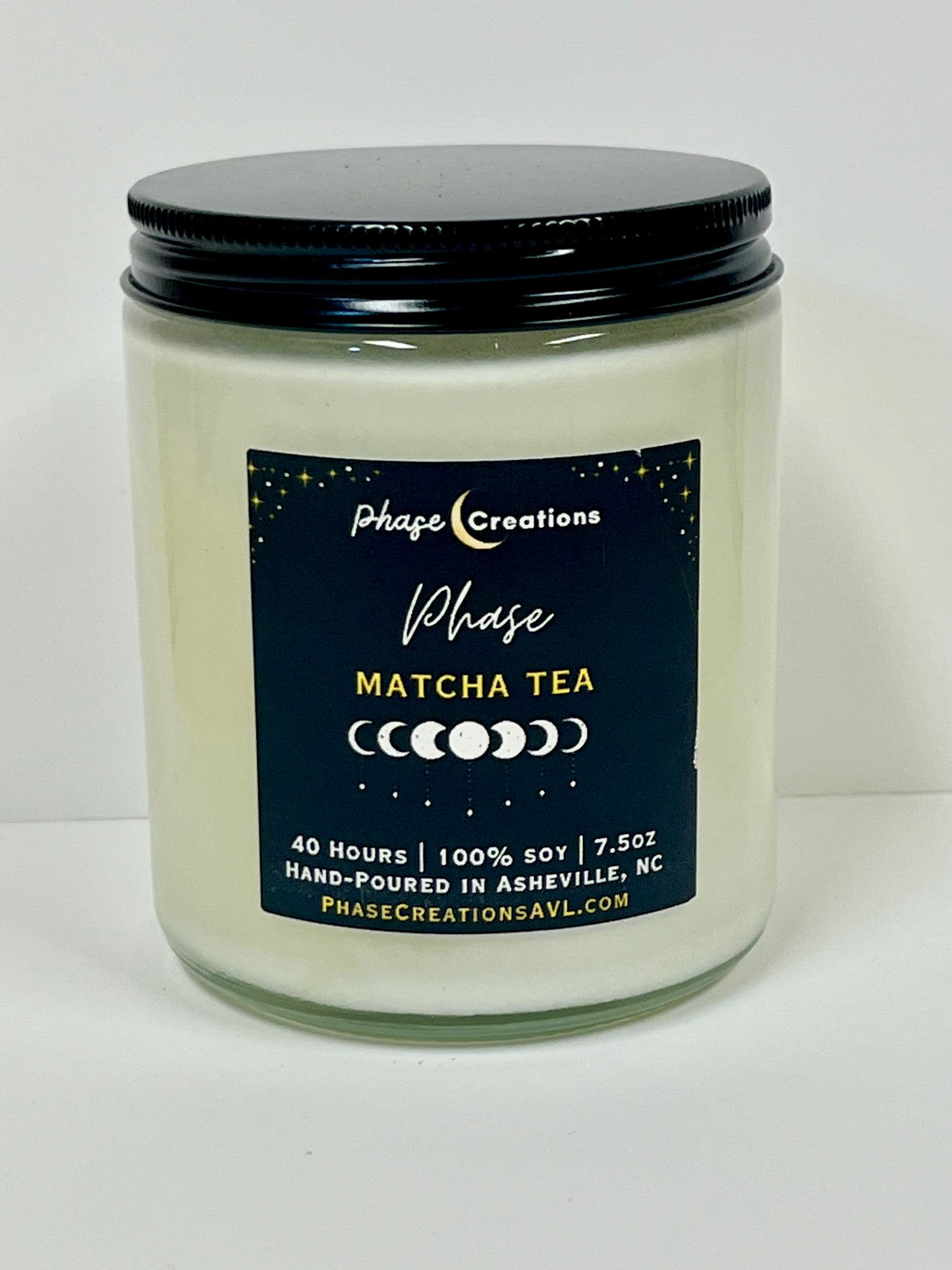 PHASE ~ Matcha Tea | 40 Hour ~ Hand-poured premium Soy Candle