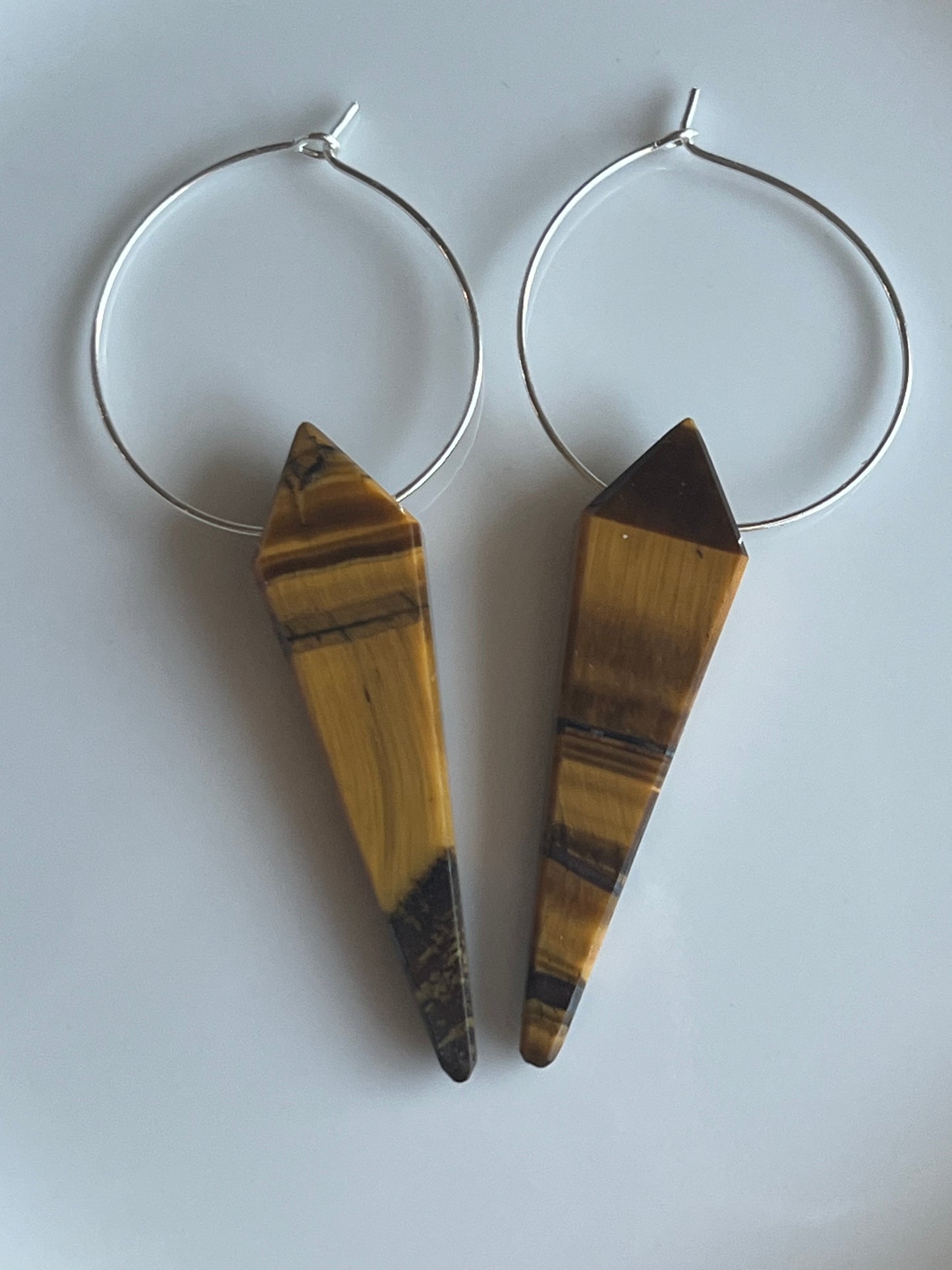 TIGERS EYE KITE (SP)| GEMSTONE CRYSTAL Earrings