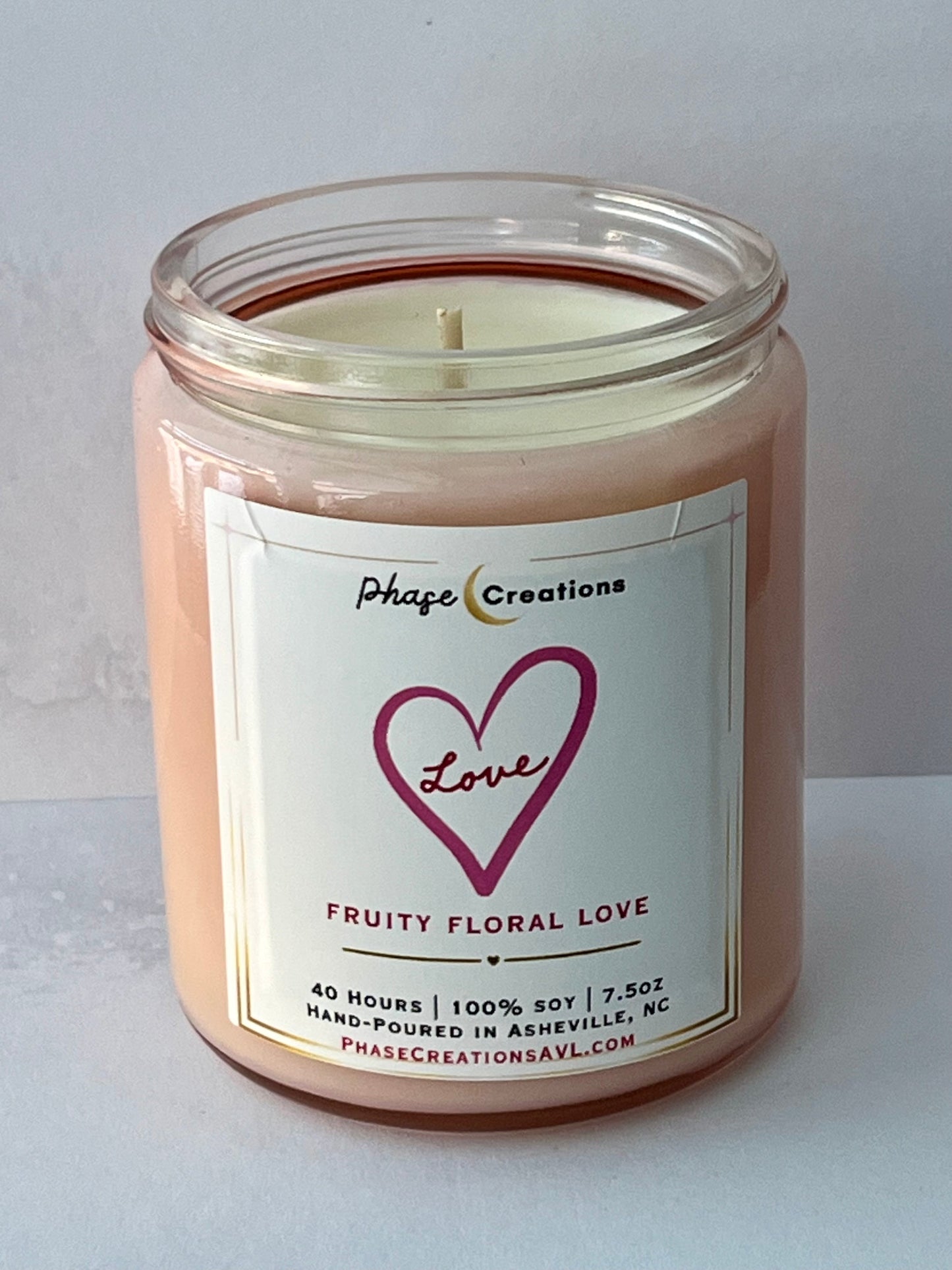 Valentine’s Candle | LOVE ~ Fruity Floral Love | Hand-poured Premium Soy Candle