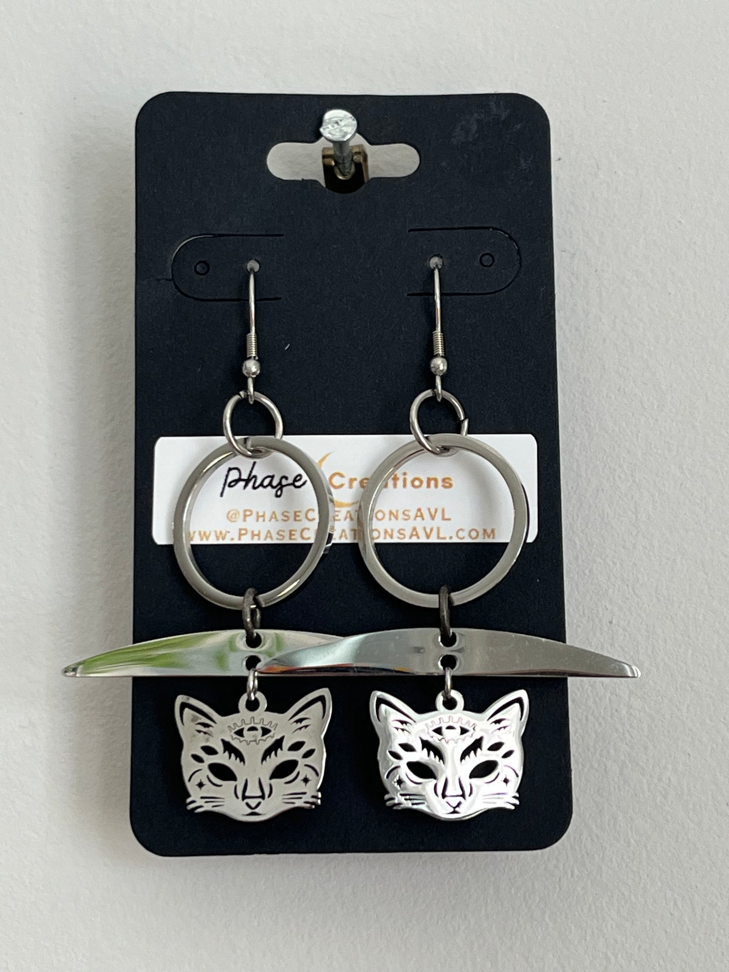 MYSTIC CAT DANGLES (SS)| Earrings