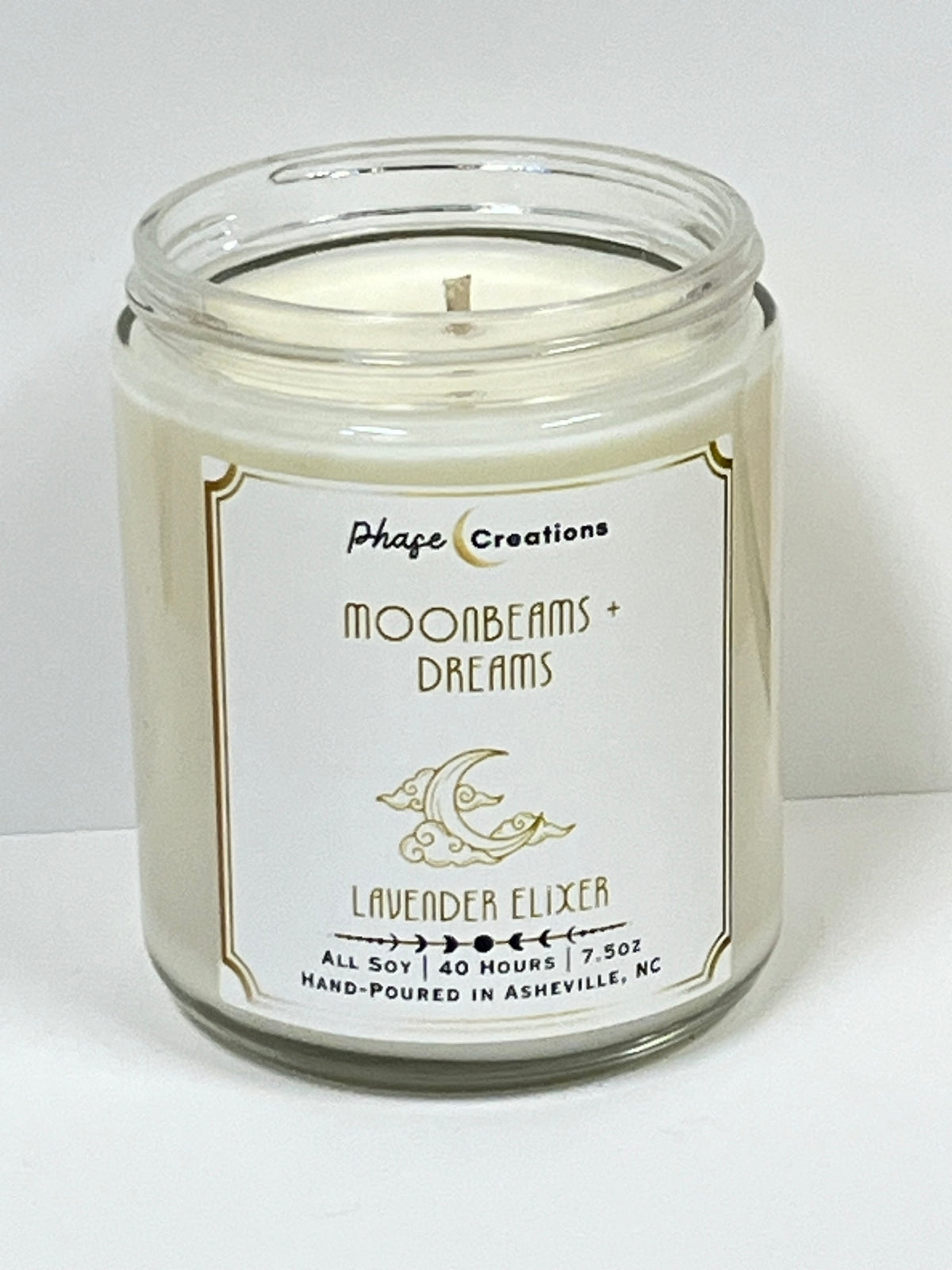 MOONBEAMS + DREAMS ~ Lavender Elixer | 40 Hour ~ Hand-poured Premium Soy Candle