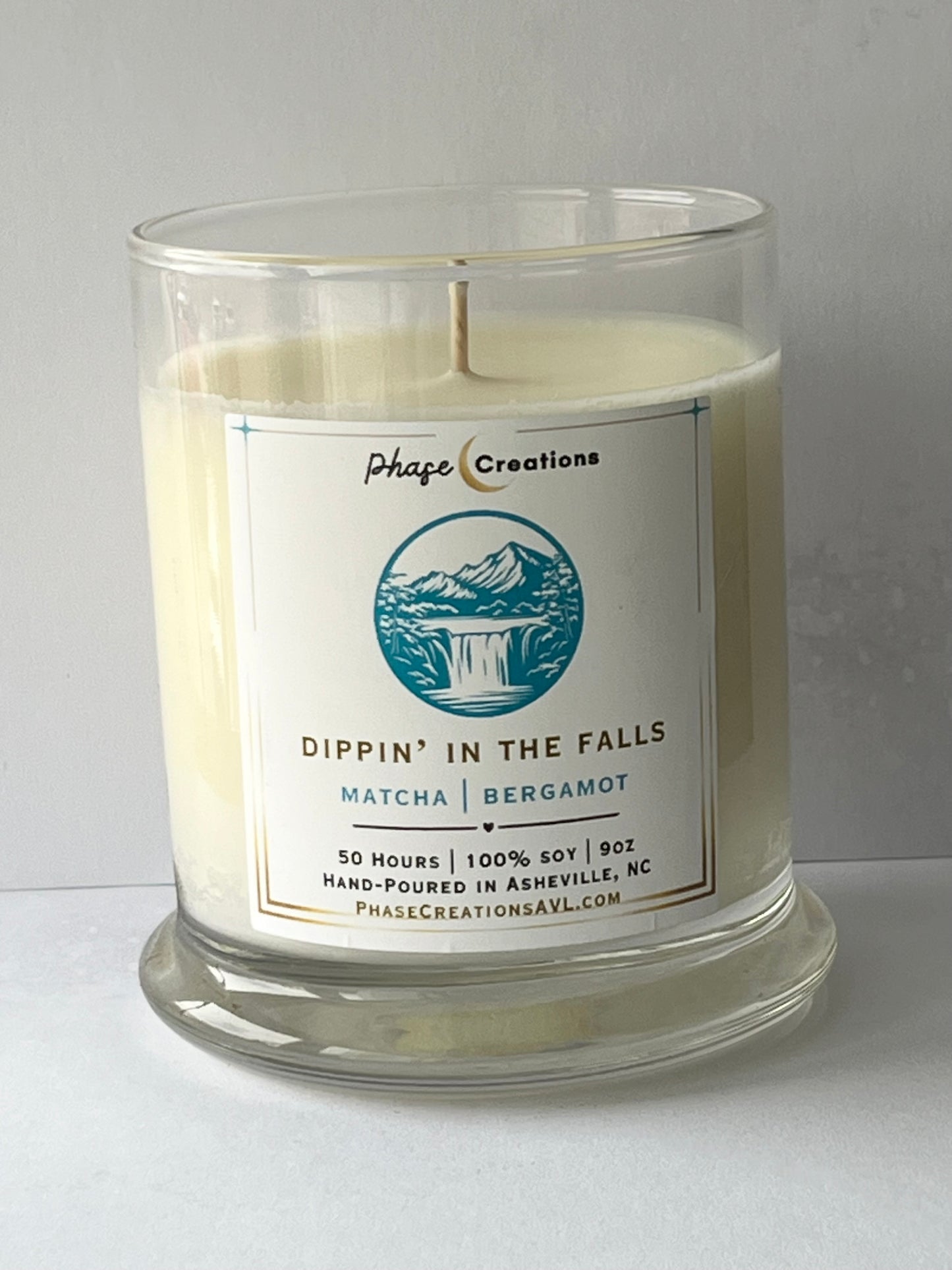 DIPPIN’ IN THE FALLS ~ Matcha + Bergamot | Hand-poured Premium Soy Candle