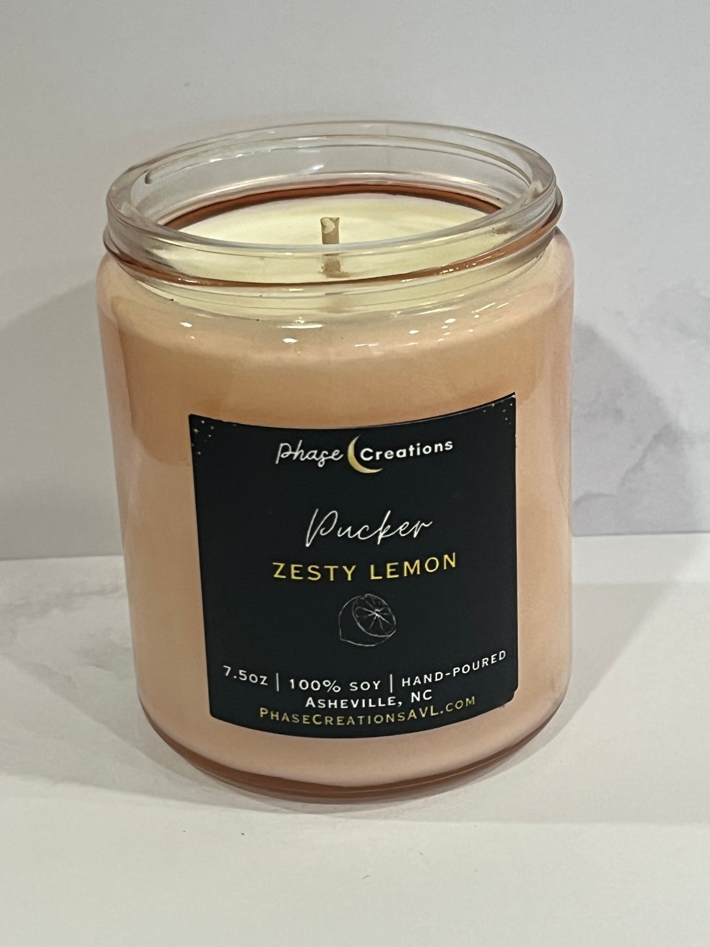 PUCKER ~ Zesty Lemon | Hand-poured Premium Soy Candle