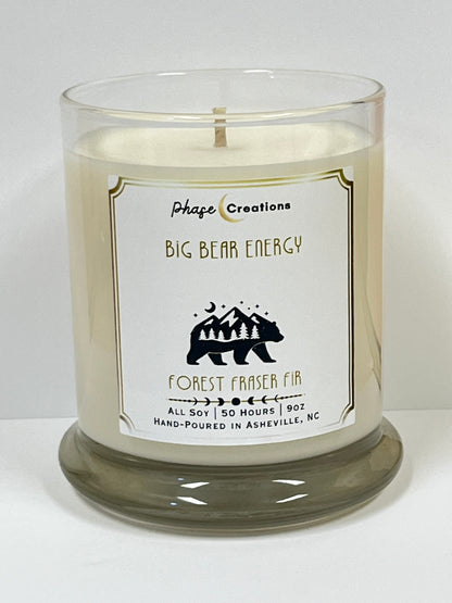 BIG BEAR ENERGY ~ Forest Fraser Fir | 50 Hour ~ Hand-poured premium Soy Candle