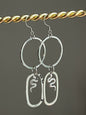 DAINTY SERPENTINE HOOP-DANGLES (SS)| Earrings