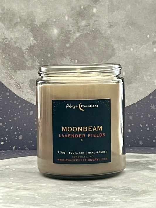 MOONBEAM ~ Lavender Fields Scent | Hand-poured Premium Soy Candle