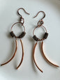 COPPER METAL PIPE DANGLES | Earrings