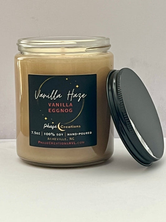 VANILLA HAZE ~ Vanilla Eggnog | Hand-poured Premium Soy Candle