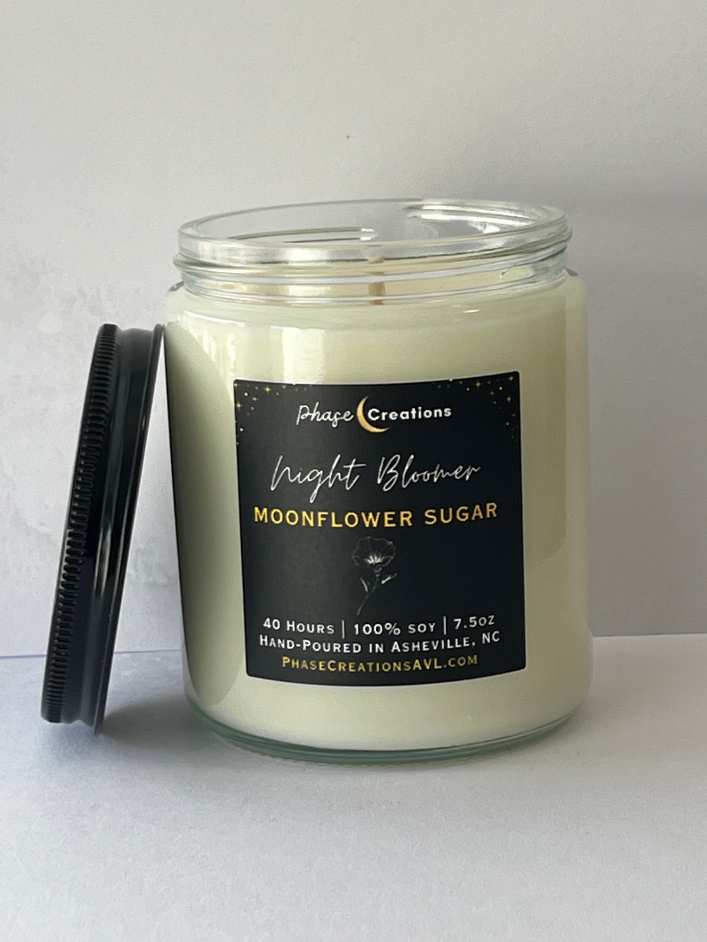 NIGHT BLOOMER ~ Moonflower Sugar | Hand-poured Premium Soy Candle