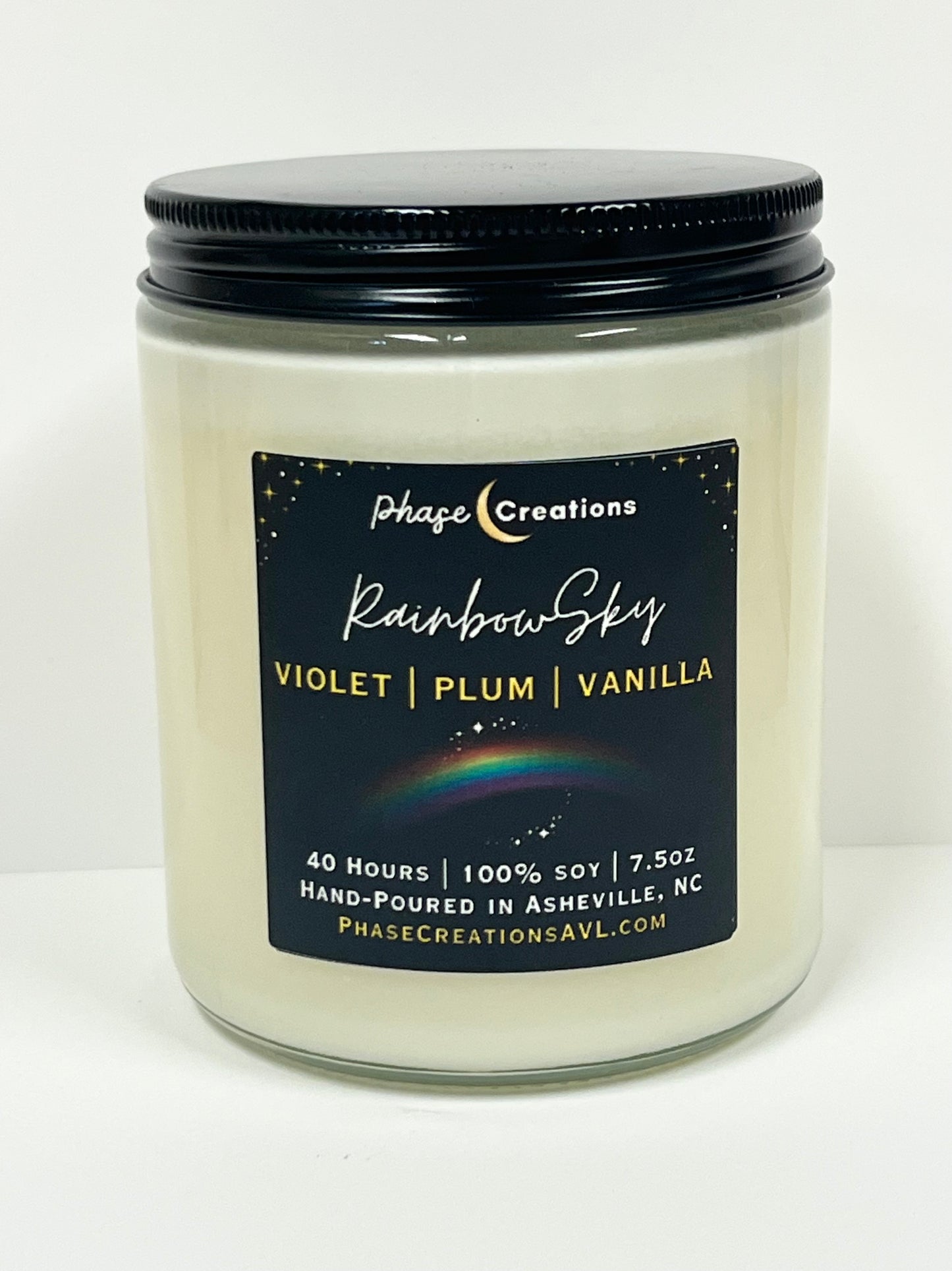 RAINBOW SKY ~ Violet, Plum + Vanilla | 40 Hour ~ Hand-poured premium Soy Candle