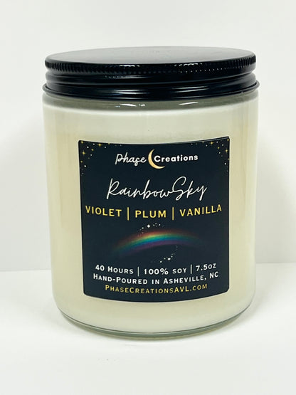 RAINBOW SKY ~ Violet, Plum + Vanilla | 40 Hour ~ Hand-poured premium Soy Candle