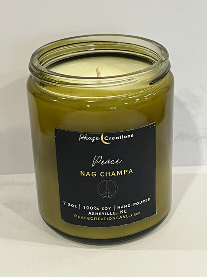 PEACE ~ Nag Champa | Hand-poured Premium Soy Candle