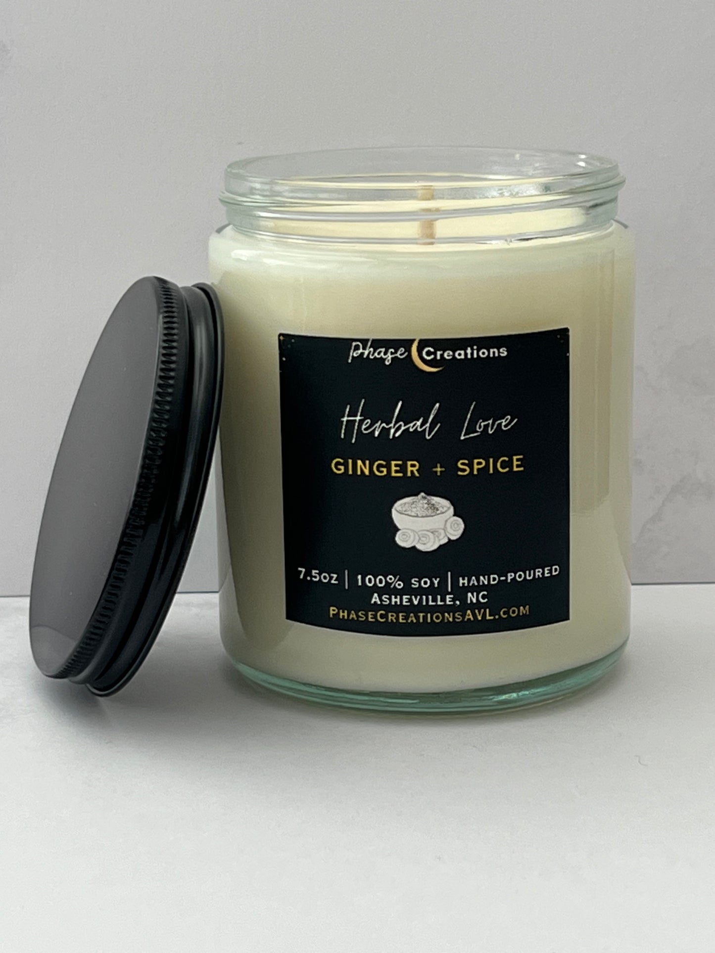 HERBAL LOVE ~ Ginger + Spice | Hand-poured Premium Soy Candle