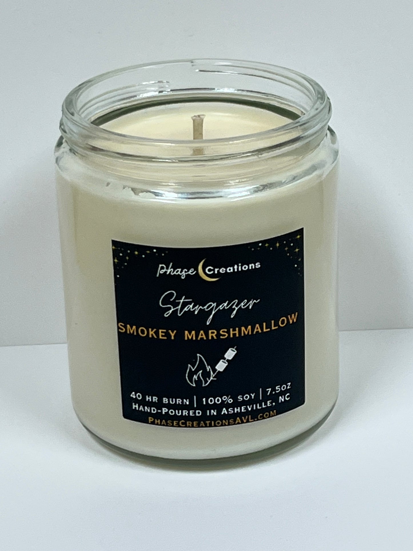 STARGAZER ~ Smokey Marshmallow| Hand-poured Premium Soy Candle