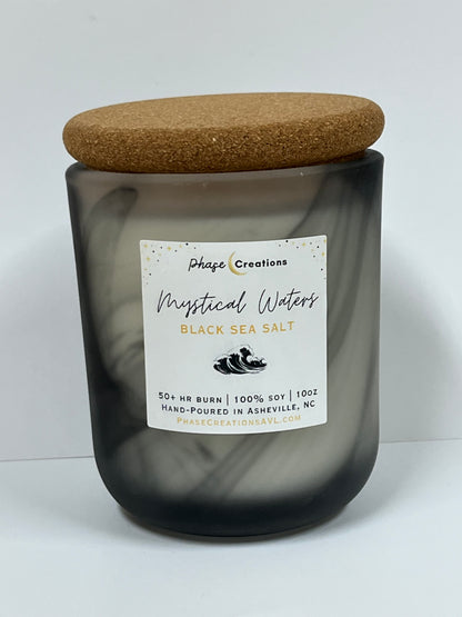 MYSTICAL WATERS ~ Black Sea Salt| Hand-poured Premium Soy Candle