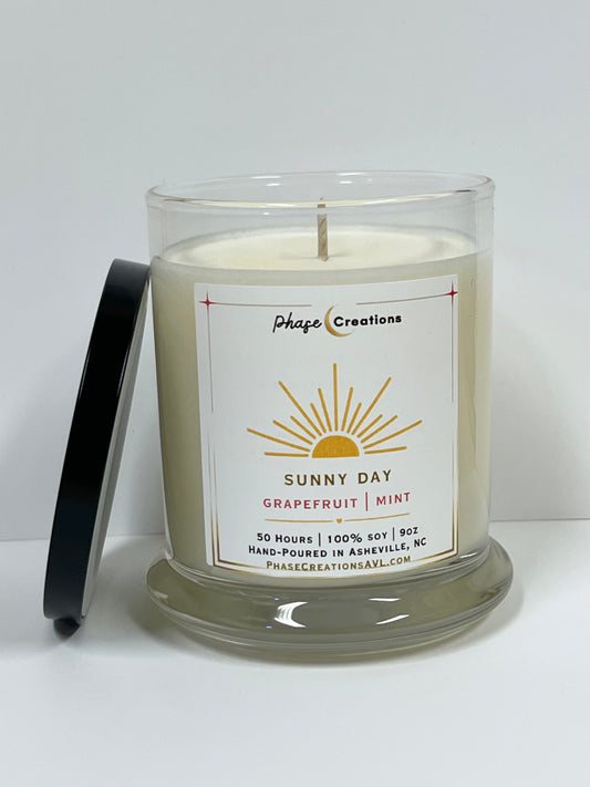 SUNNY DAY ~ Grapefruit + Mint | Hand-poured Premium Soy Candle