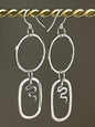 DAINTY SERPENTINE HOOP-DANGLES (SS)| Earrings