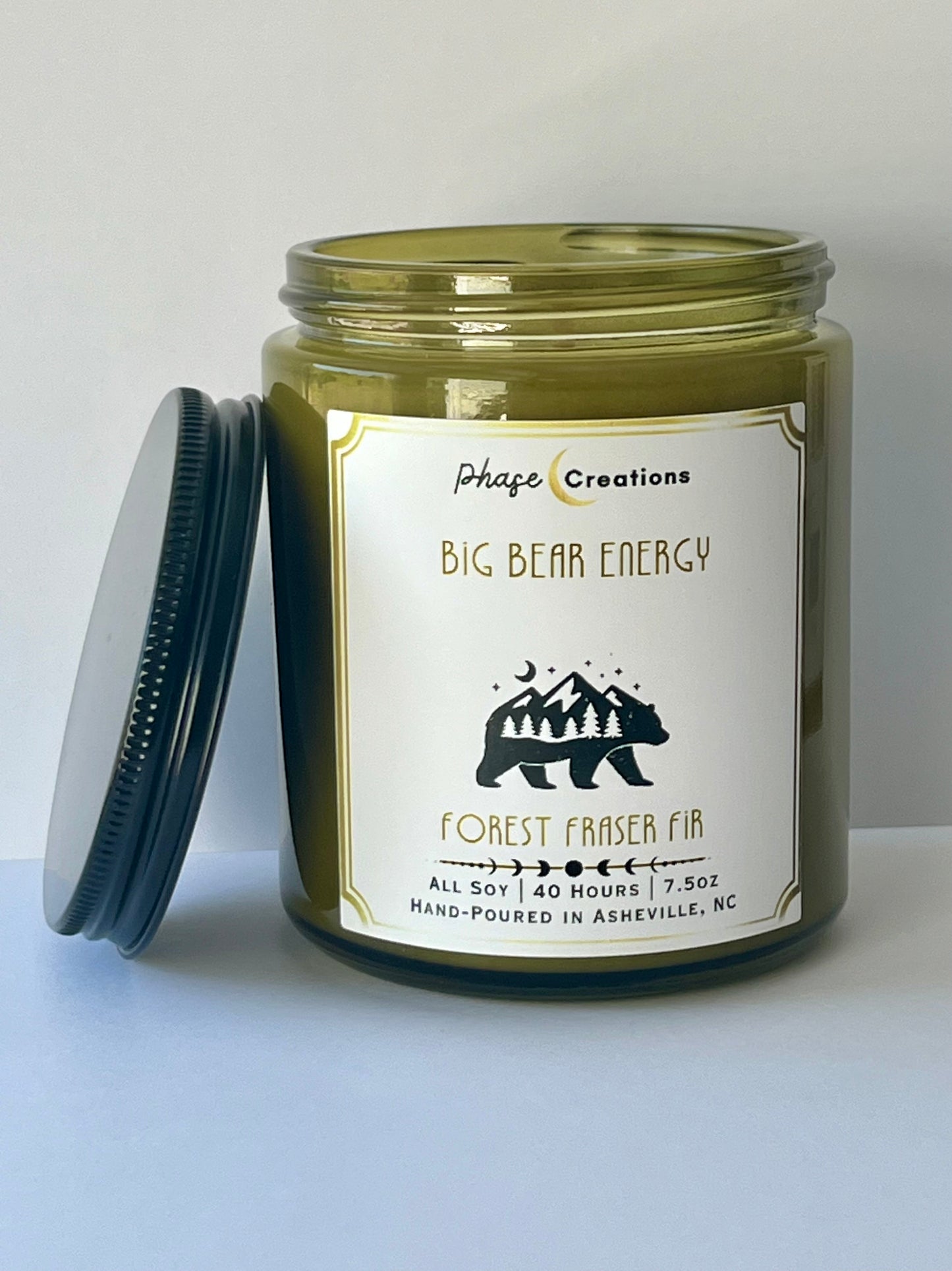 BIG BEAR ENERGY ~ Forest Fraser Fir | 40 Hour ~ Hand-poured premium Soy Candle