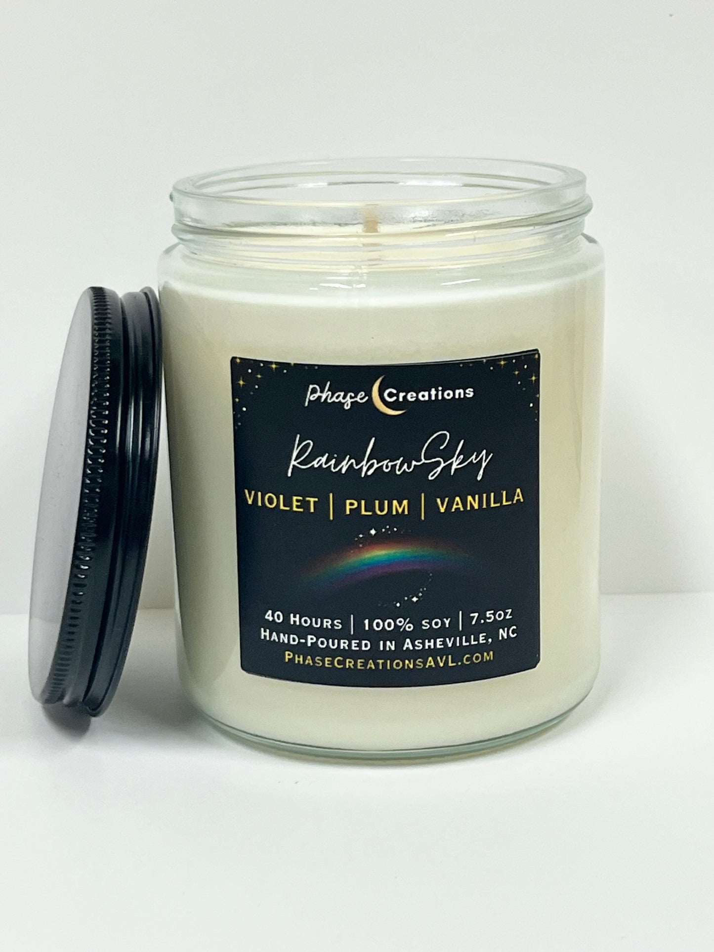 RAINBOW SKY ~ Violet, Plum + Vanilla | 40 Hour ~ Hand-poured premium Soy Candle