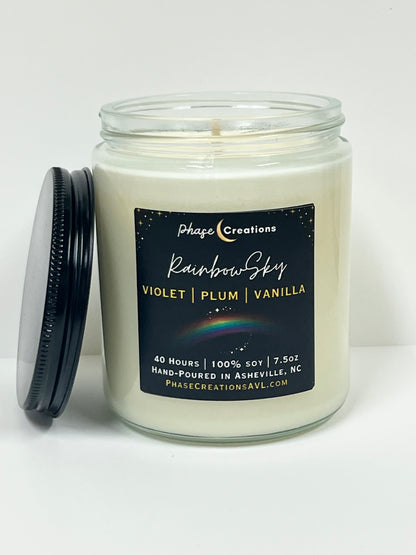 RAINBOW SKY ~ Violet, Plum + Vanilla | 40 Hour ~ Hand-poured premium Soy Candle