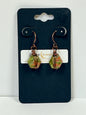 WIRE-WRAPPED UNIKITE DANGLES (ACP) | Gemstone Earrings