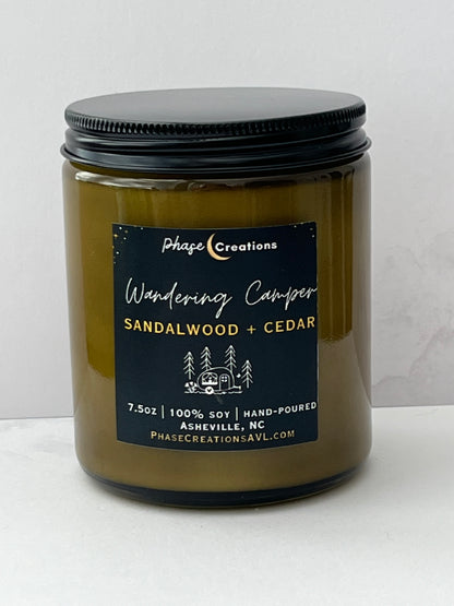 WANDERING CAMPER ~ Sandalwood + Cedar | Hand-poured Premium Soy Candle