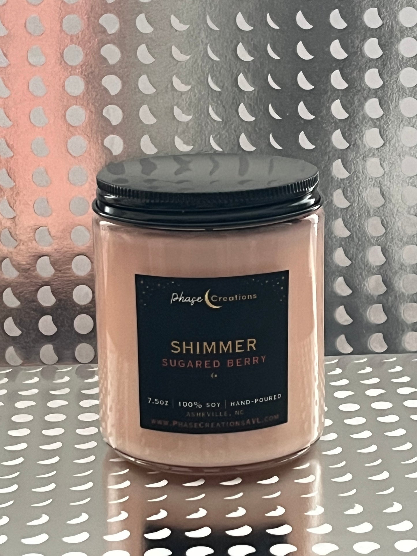 SHIMMER ~ Sugared Berry Scent | Hand-poured Premium Soy Candle