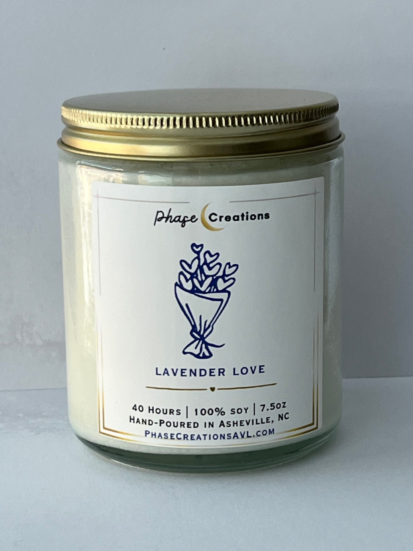 Valentine’s Candle | HEART BOUQUET ~ Lavender Love | Hand-poured Premium Soy Candle