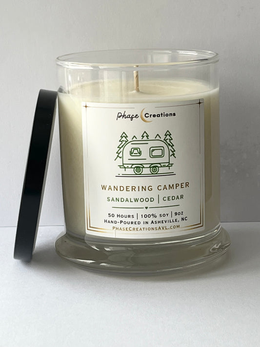 WANDERING CAMPER~ Sandalwood + Cedar | Hand-poured Premium Soy Candle