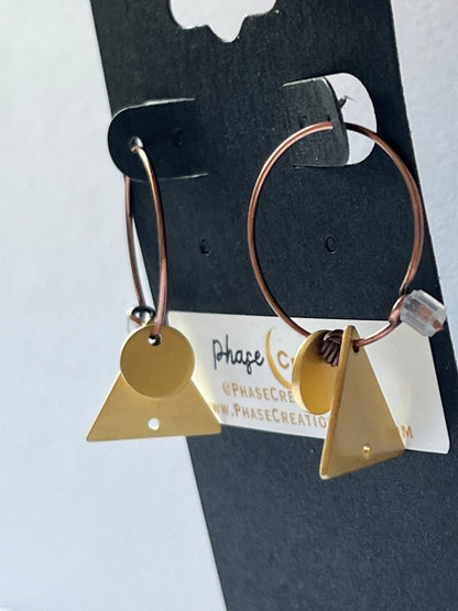 FULL MOON MOUNTAIN MINI HOOPS (ACP)| Earrings