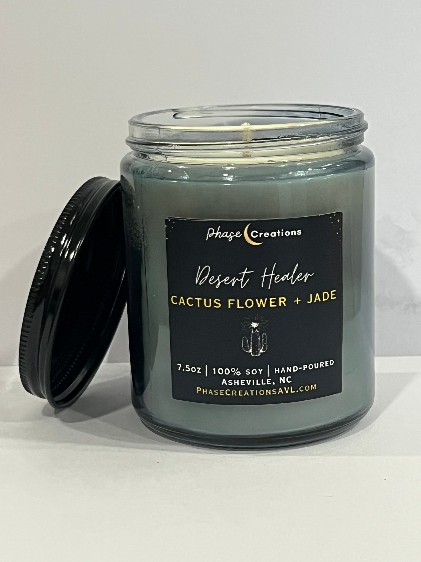 DESERT HEALER ~ Cactus Flower + Jade Scent | Hand-poured Premium Soy Candle