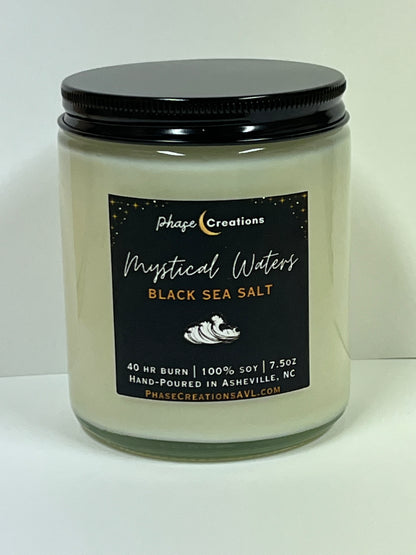 MYSTICAL WATERS ~ Black Sea Salt | Hand-poured Premium Soy Candle