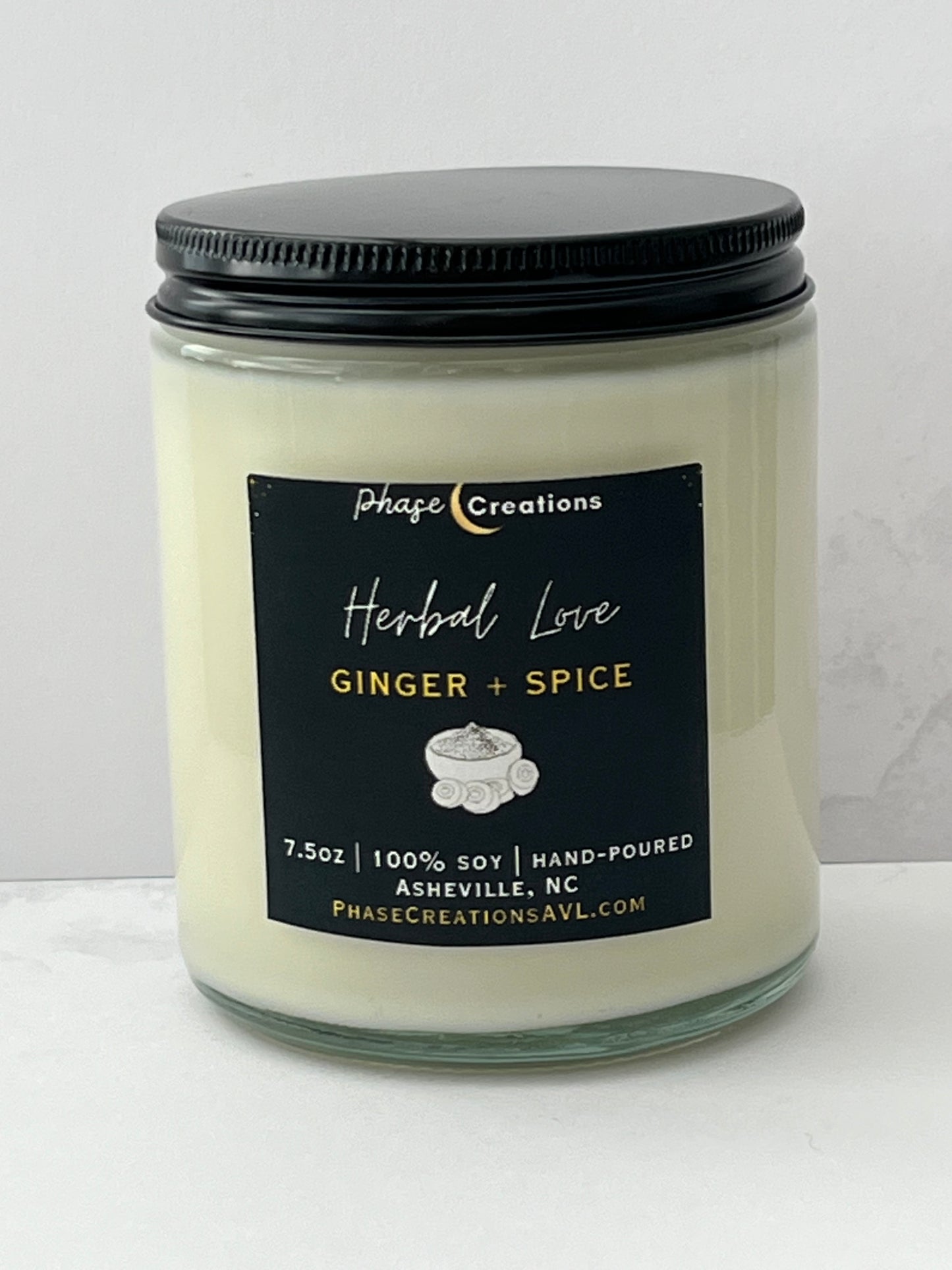 HERBAL LOVE ~ Ginger + Spice | Hand-poured Premium Soy Candle