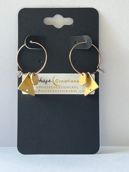 FULL MOON MOUNTAIN MINI HOOPS (ACP)| Earrings