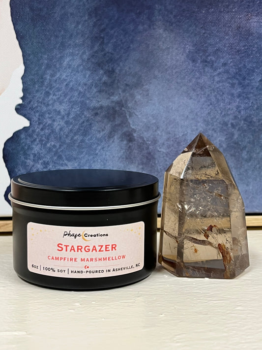 STARGAZER ~ Campfire Marshmallow Scent | Hand-poured Premium Soy Candle