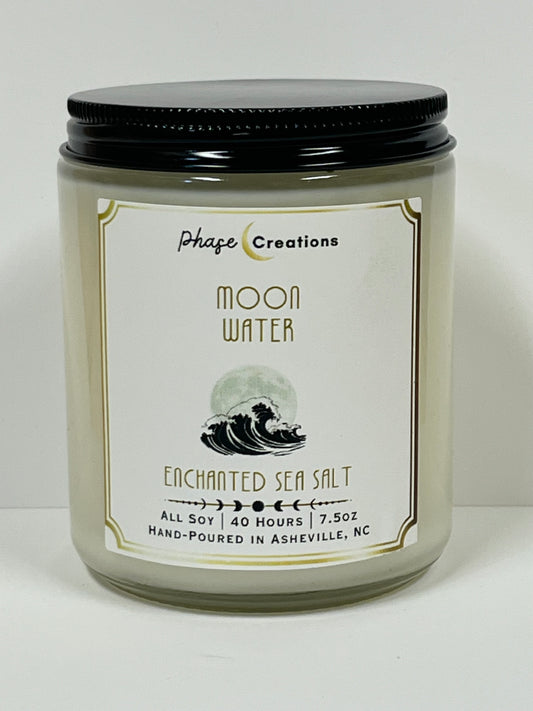 MOONWATER ~ Enchanted Sea Salt | 40 Hour ~ Hand-poured premium Soy Candle