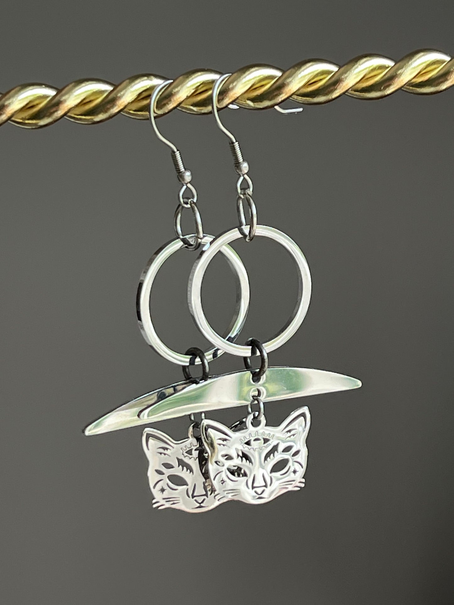 MYSTIC CAT DANGLES (SS)| Earrings