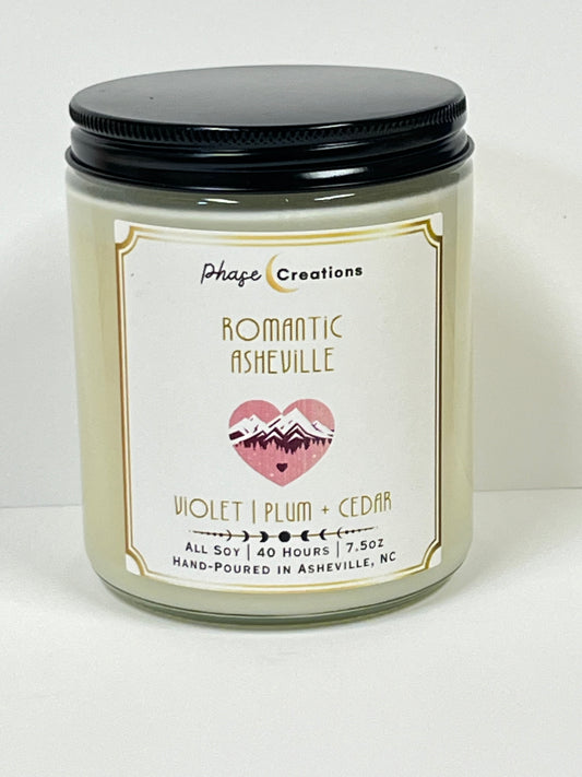 ROMANTIC ASHEVILLE ~ Violet, Plum + Cedar | 40 Hour ~ Hand-poured premium Soy Candle
