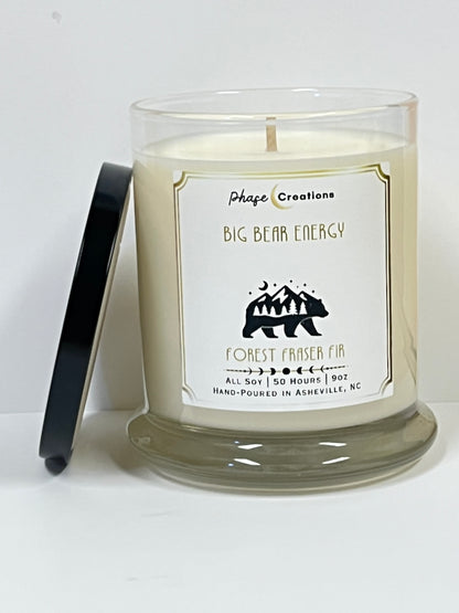 BIG BEAR ENERGY ~ Forest Fraser Fir | 50 Hour ~ Hand-poured premium Soy Candle