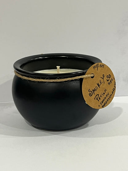 HALLOWEEN CANDLE : SMOKEY POTION ~ Smokey Marshmallow | Hand-poured Premium Soy Candle