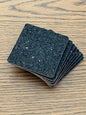 Square Dark Brown Cork Candle Coaster | Single Peice