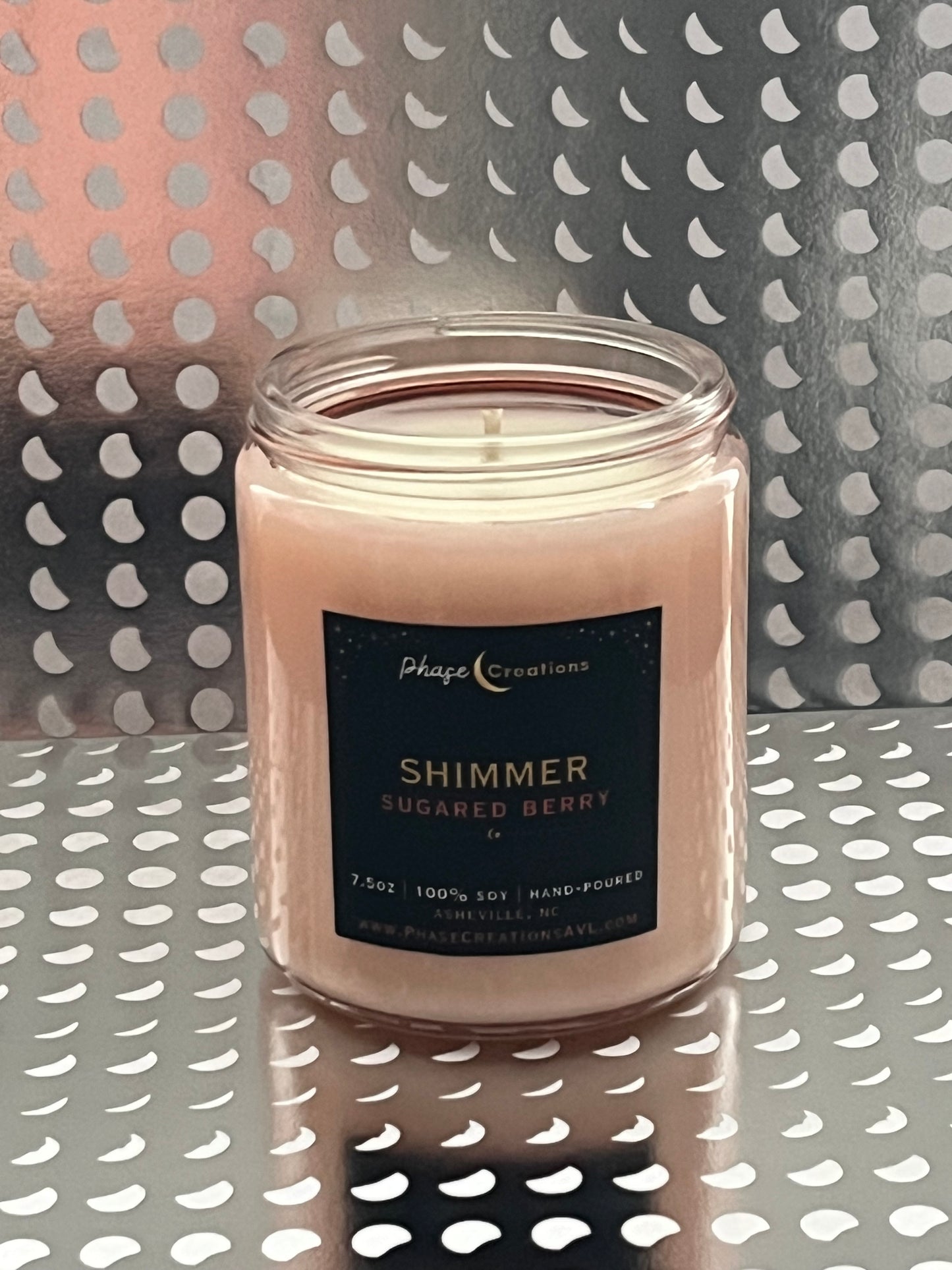 SHIMMER ~ Sugared Berry Scent | Hand-poured Premium Soy Candle