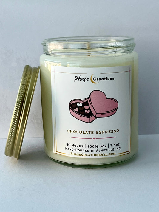Valentine’s Candle | BOX OF CHOCOLATES ~ Chocolate Espresso | Hand-poured Premium Soy Candle